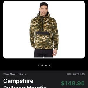 North Face men’s Sherpa pullover
